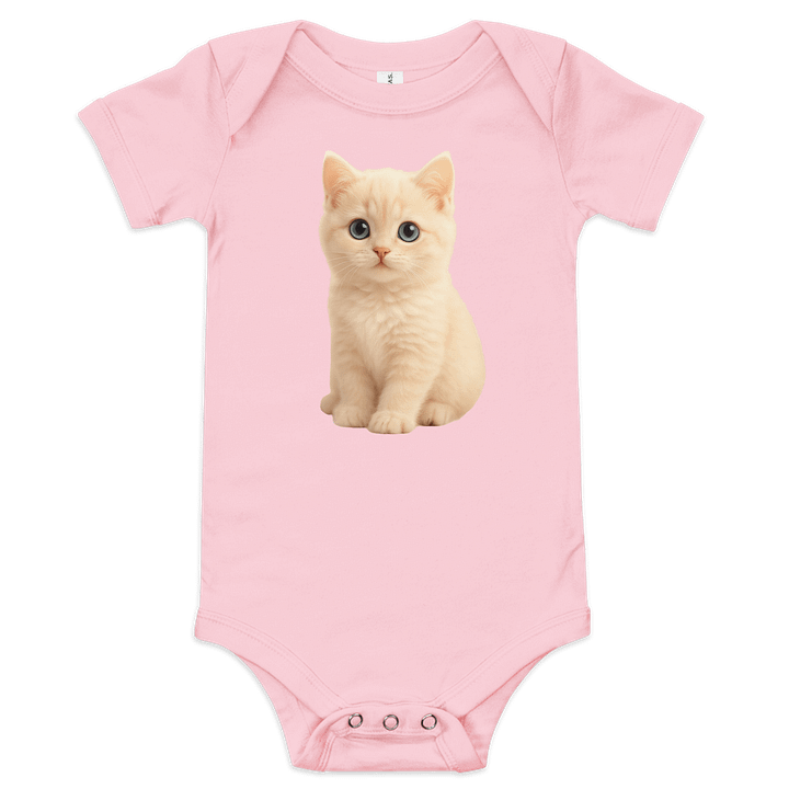 Cute Cat Bodysuit/ Romper Pink product image (1)