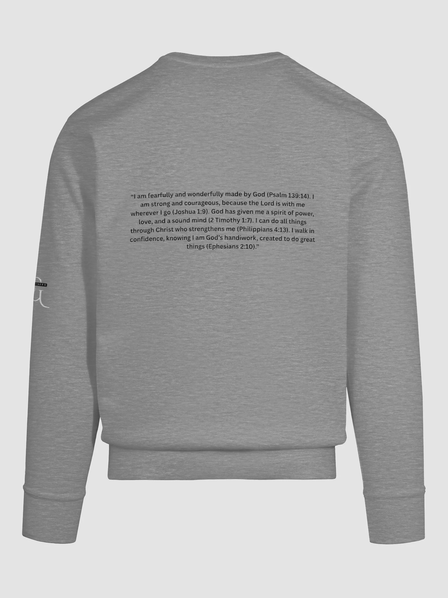 CG Faith Crew Neck Sweatshirt (Black) product image (87)