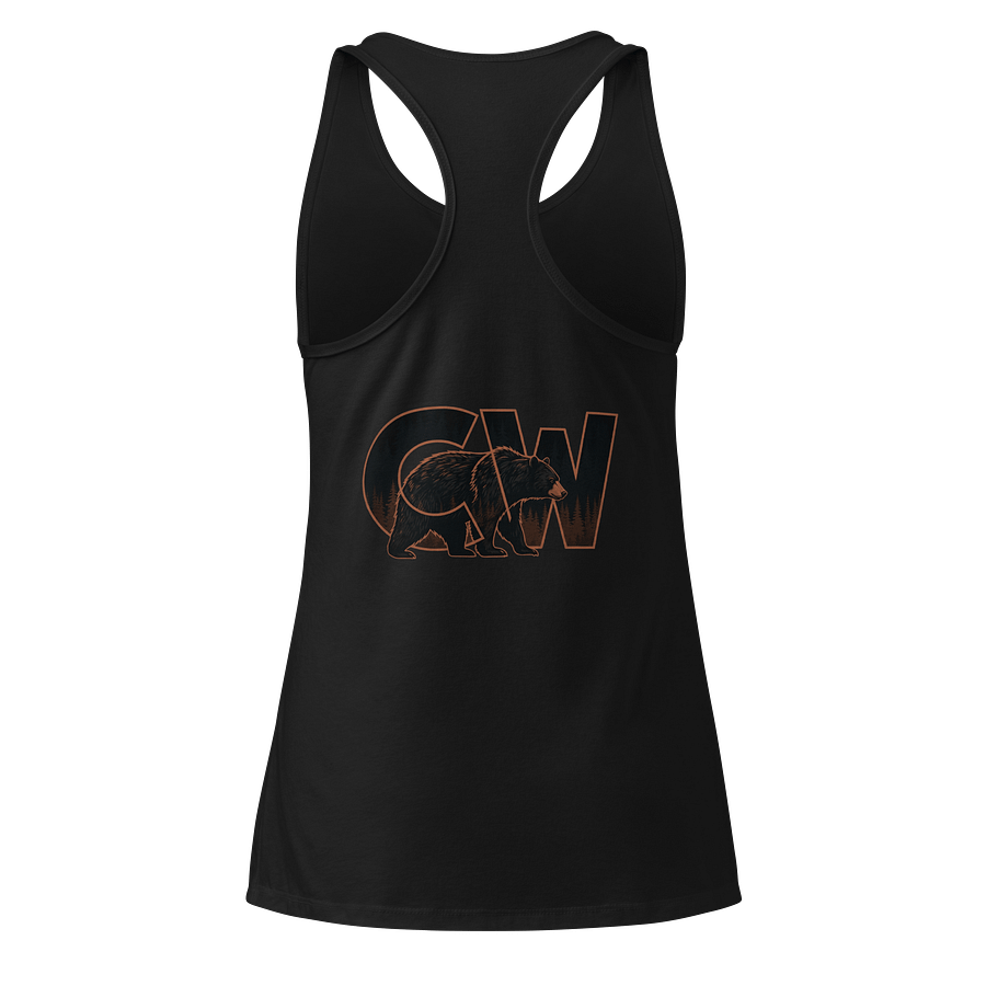 Happy Black Bear Day Racerback Tank product image (6)