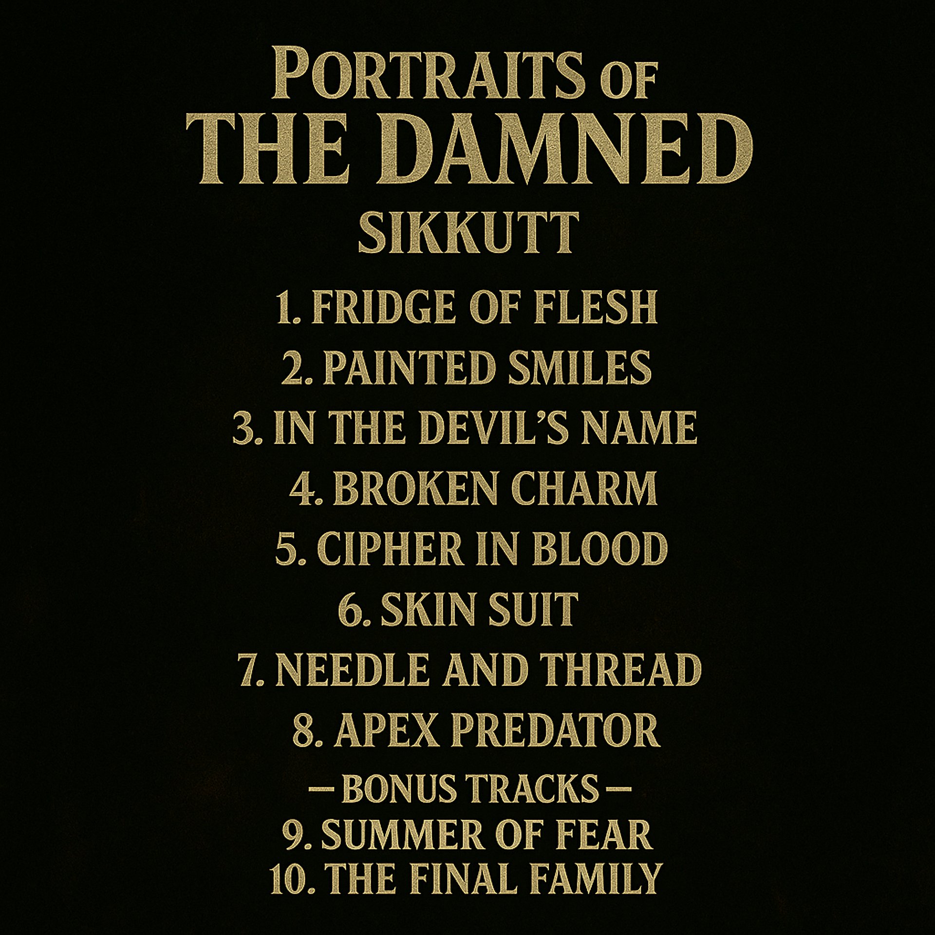 SikKutt – Portraits of the Damned (Digital Album) product image (2)