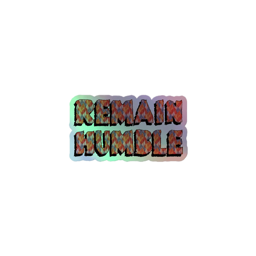 Flaming Humility Kiss-Cut Sticker Sheet product image (1)