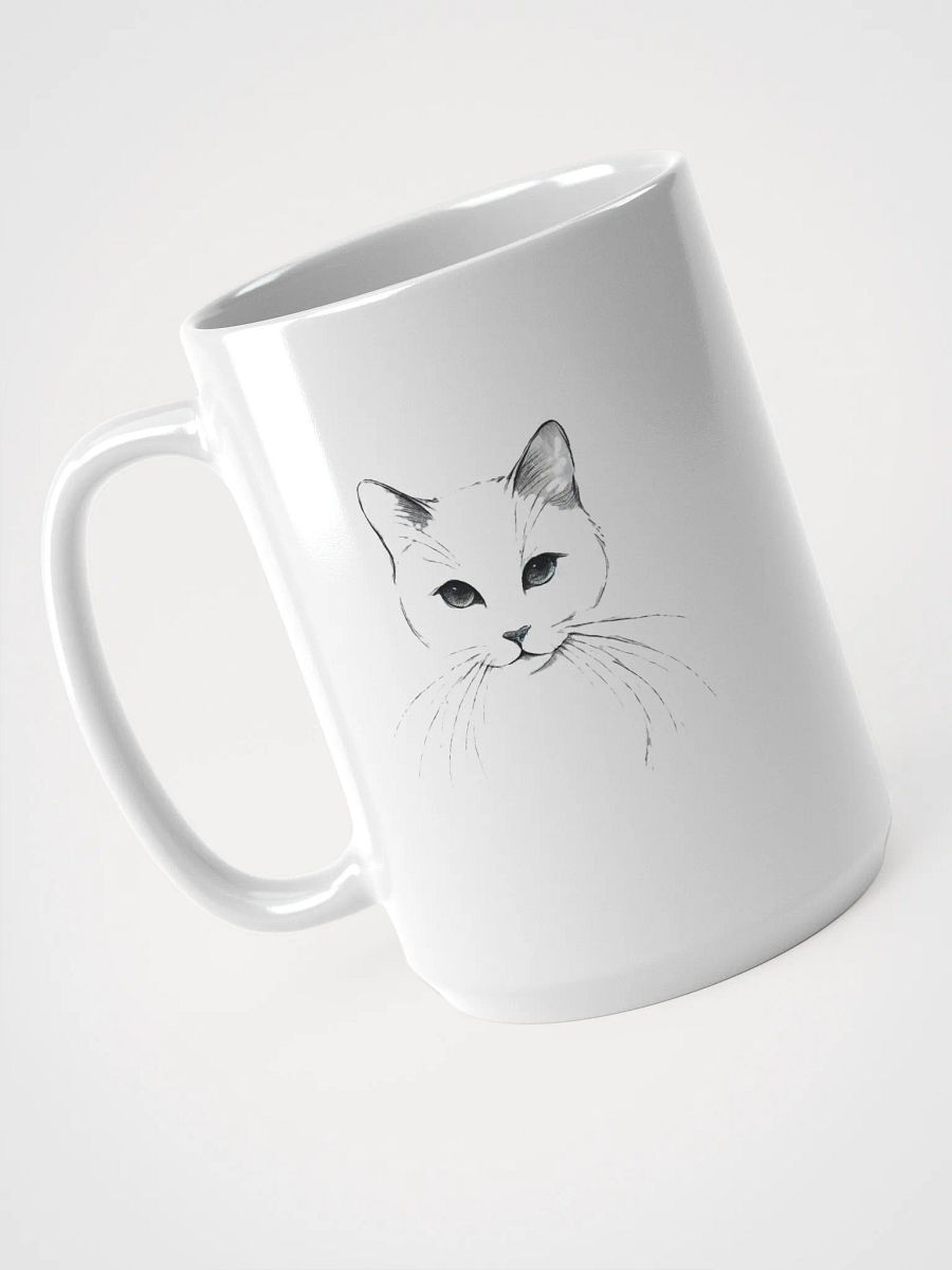 Elegant Feline Sketch Mug product image (4)