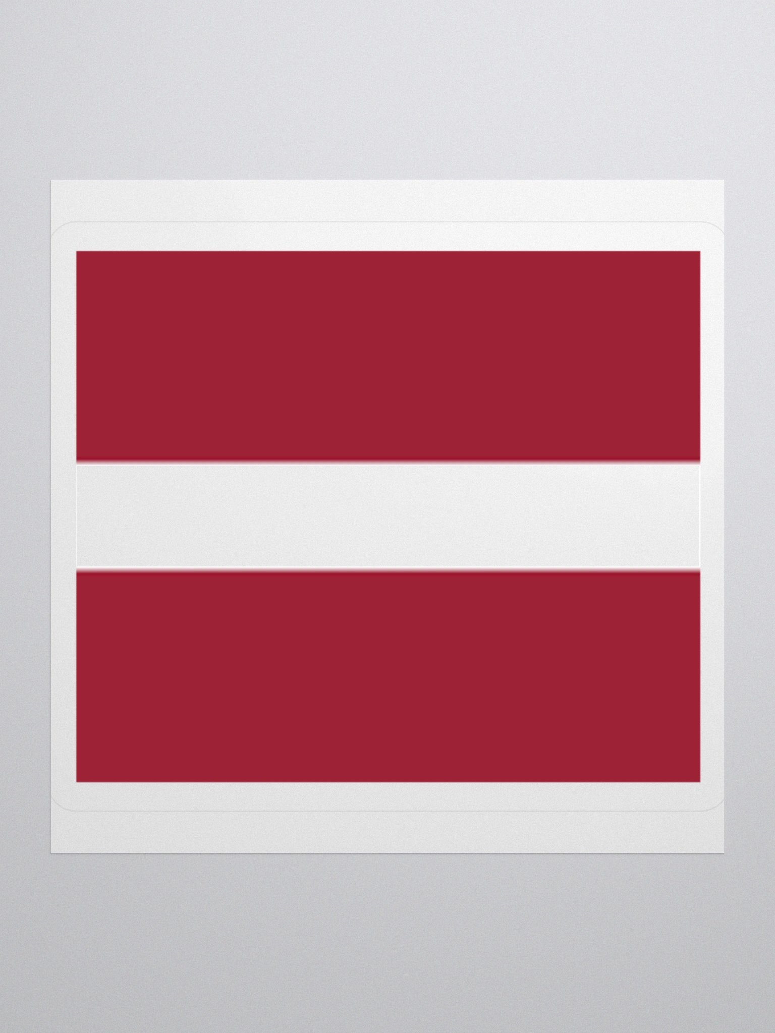Latvia Flag Sticker | Red White Design | Durable Vinyl | 3 Sizes product image (2)
