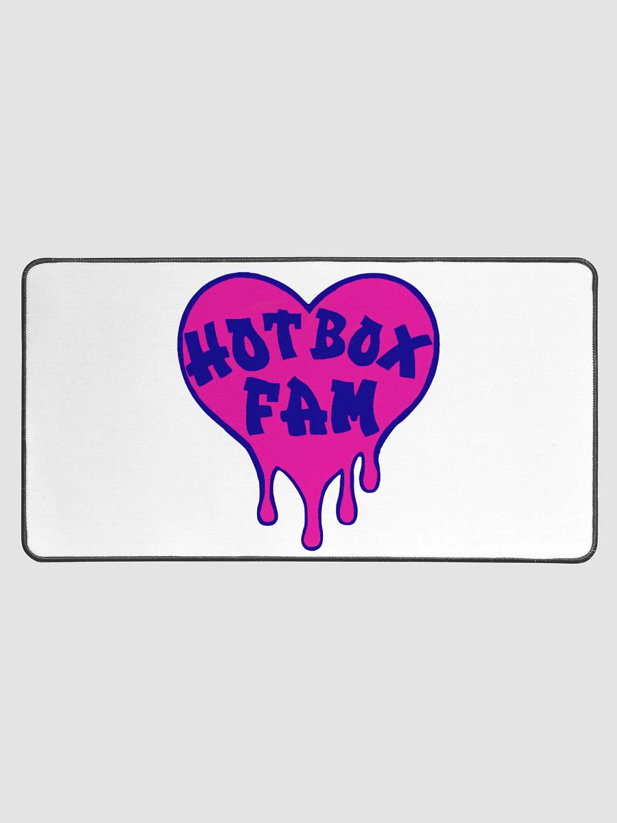 HOT BOX FAM SOLID PINK & BLUE LOGO DESK MAT product image (1)