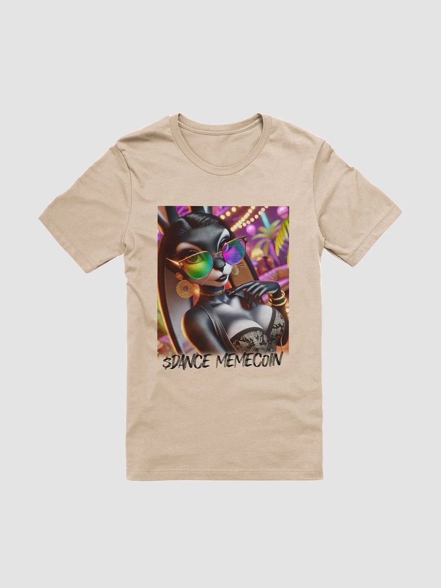 BLACK BUNNY - DANCE MEMECOIN - PREMIUM TEE - TAN product image (3)
