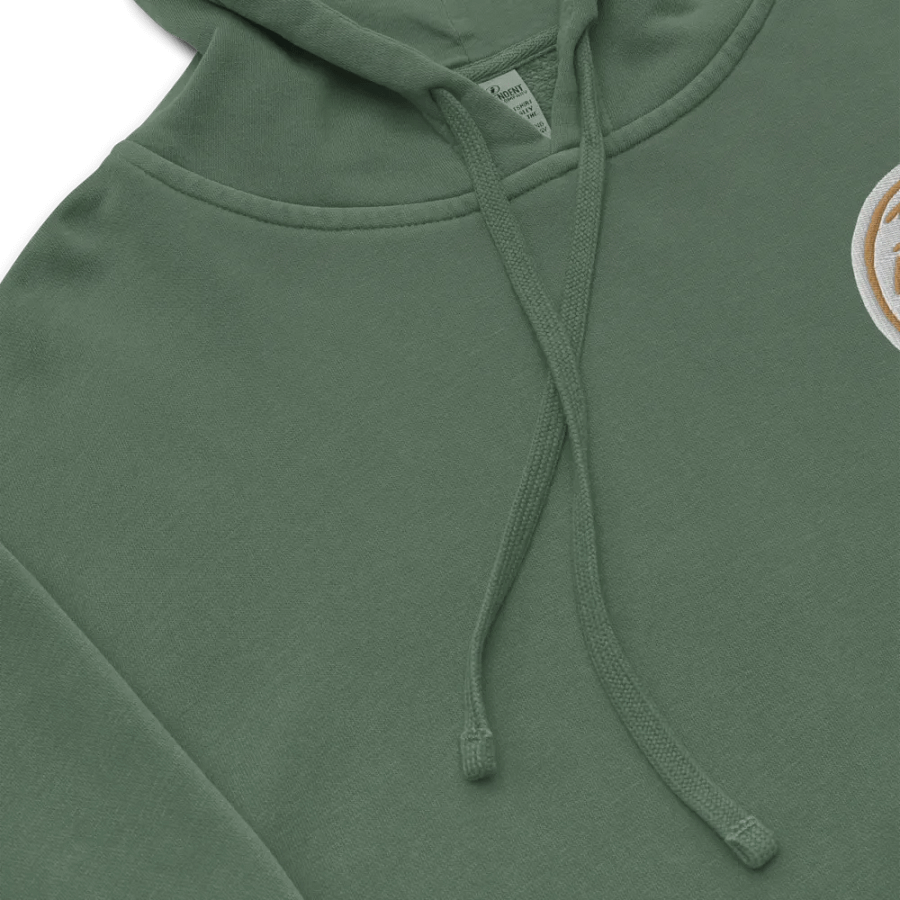 In My Head (L.C. brown bubble design) embroidered pigment hoodie product image (8)