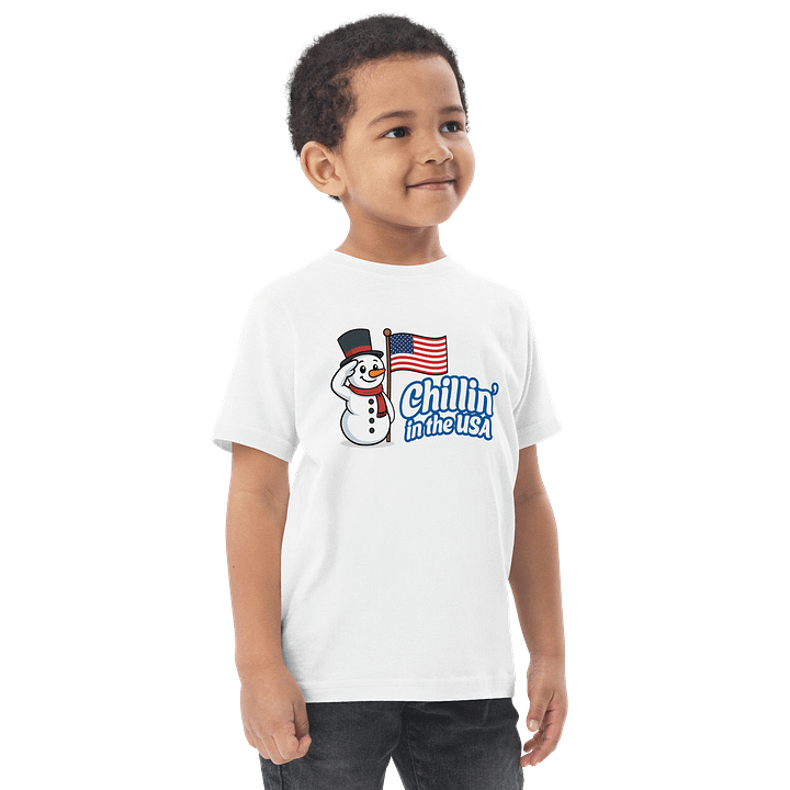 Toddler “Chillin’ in the USA” Snowman T-Shirt product image (14)