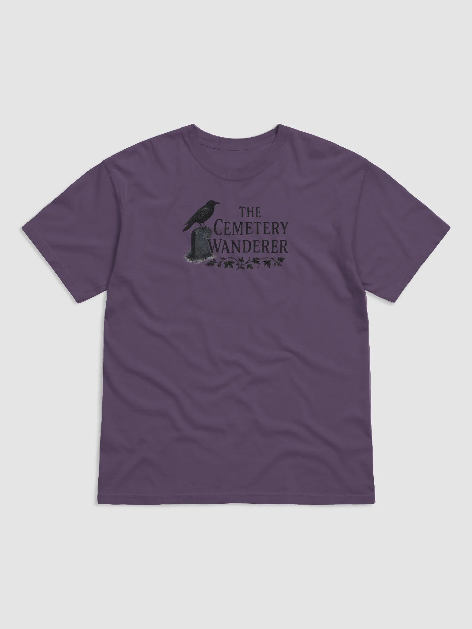 The Cemetery Wanderer Raven's Rest Gothic T-Shirt product image (10)