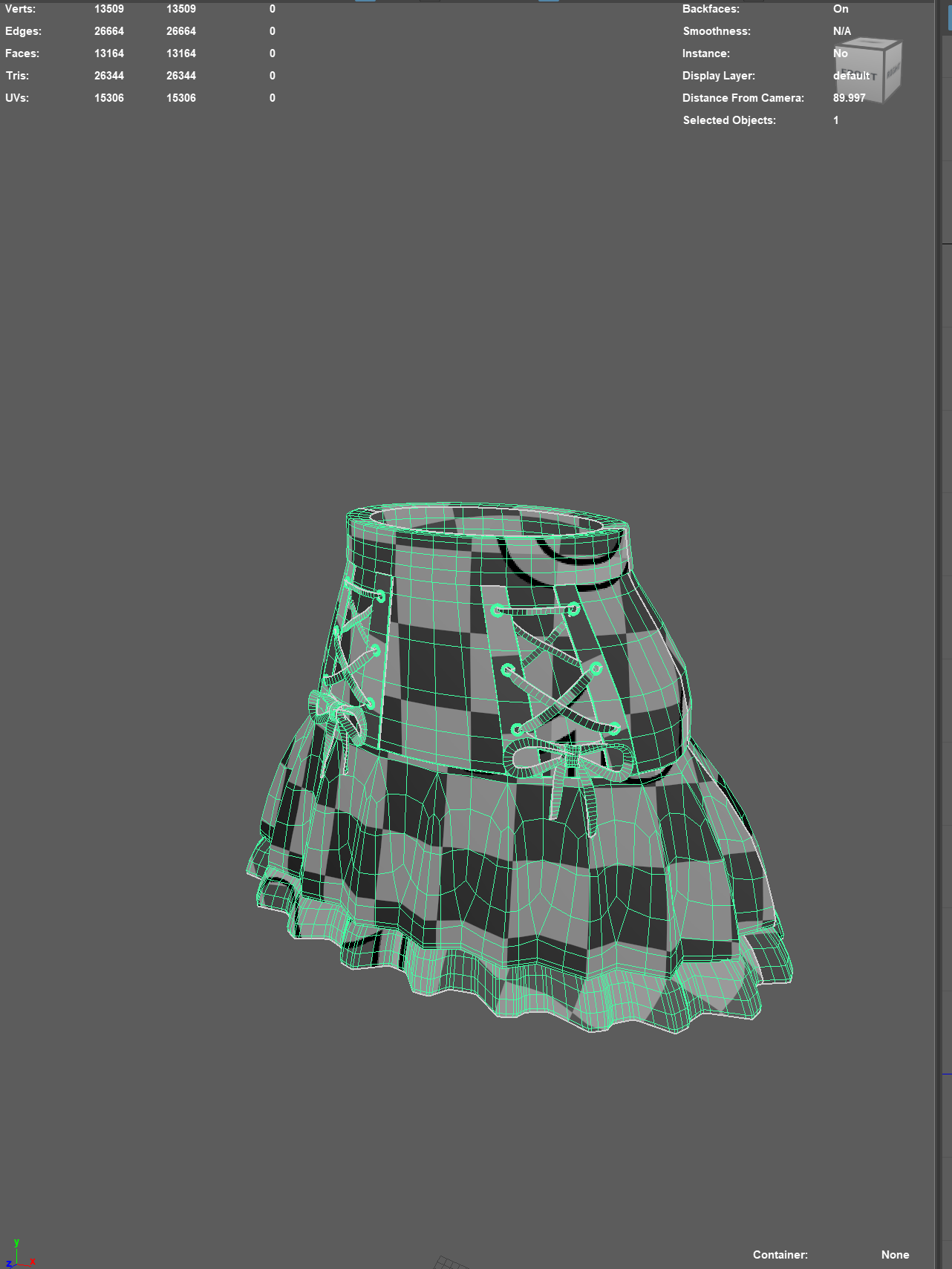 Sweet Punk Skirt/Unwarapping, Fbx, Obj product image (2)