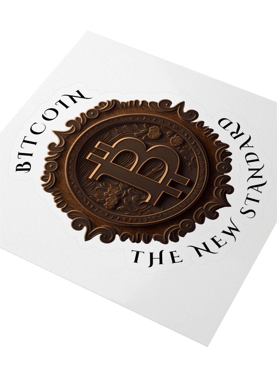Bitcoin The New Standard Kiss Cut Stickers product image (3)