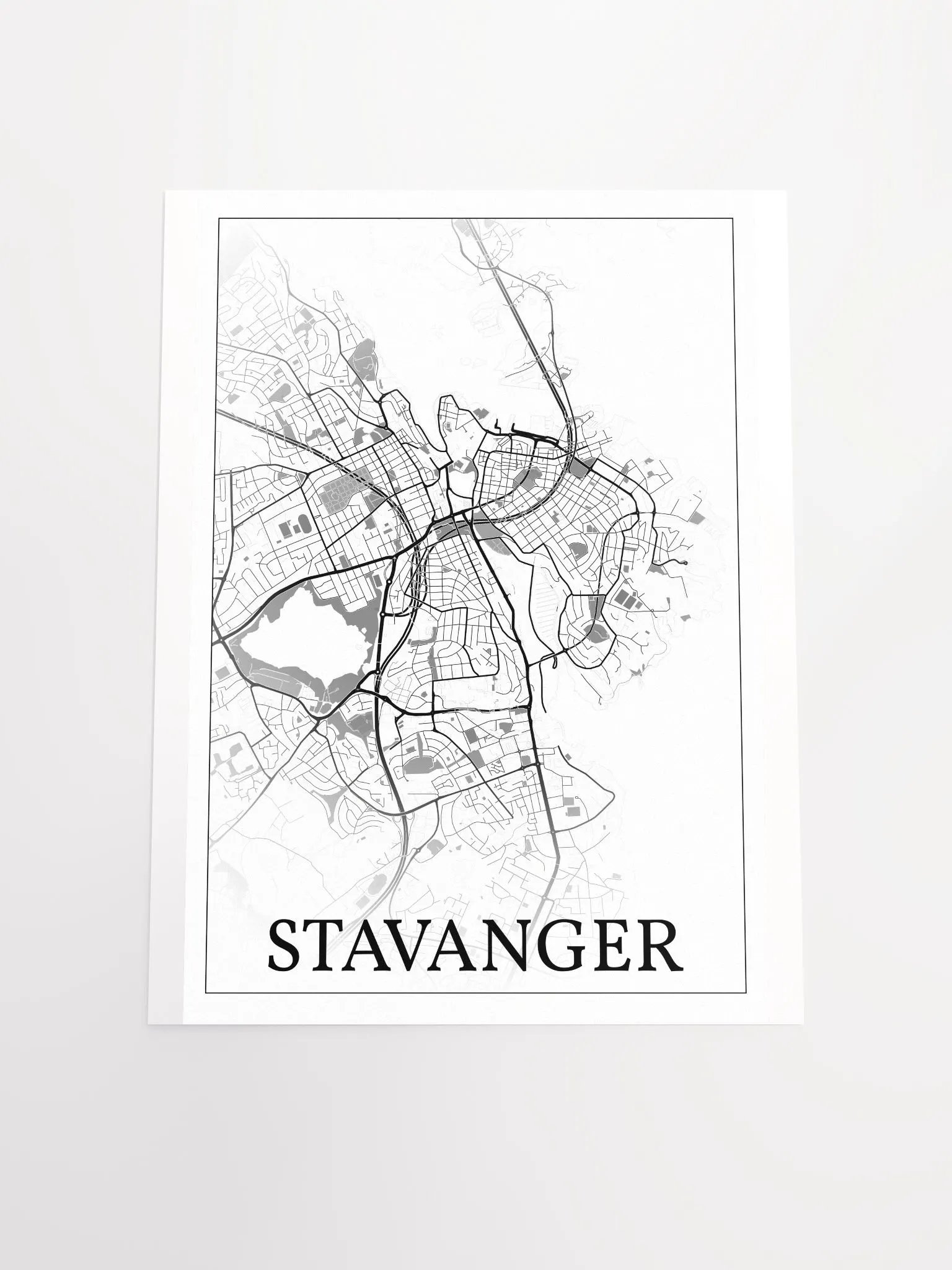 Stavanger, Norway, city map print product image (16)