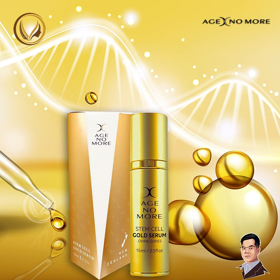Serum tế bào gốc nhau thai cừu Age No More Stem Cell Gold Serum 15ml product image (3)