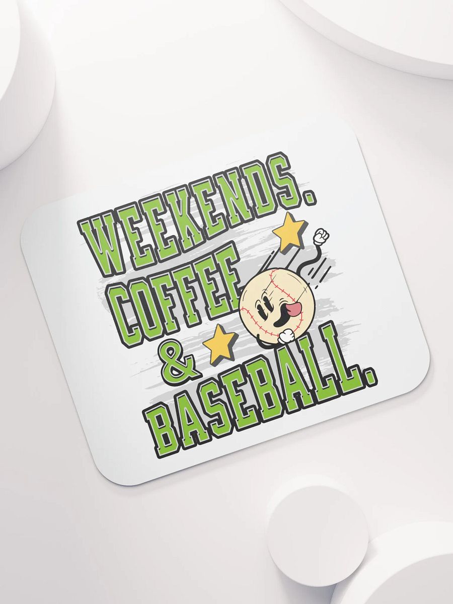 Weekends Coffee And Baseball Fun Mouse Pad product image (5)