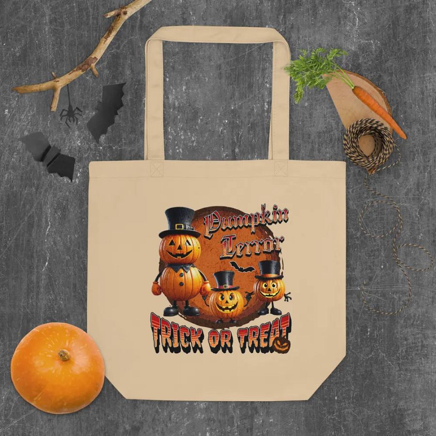 Pumpkin Terror Trick Or Treat Tote Bag product image (4)