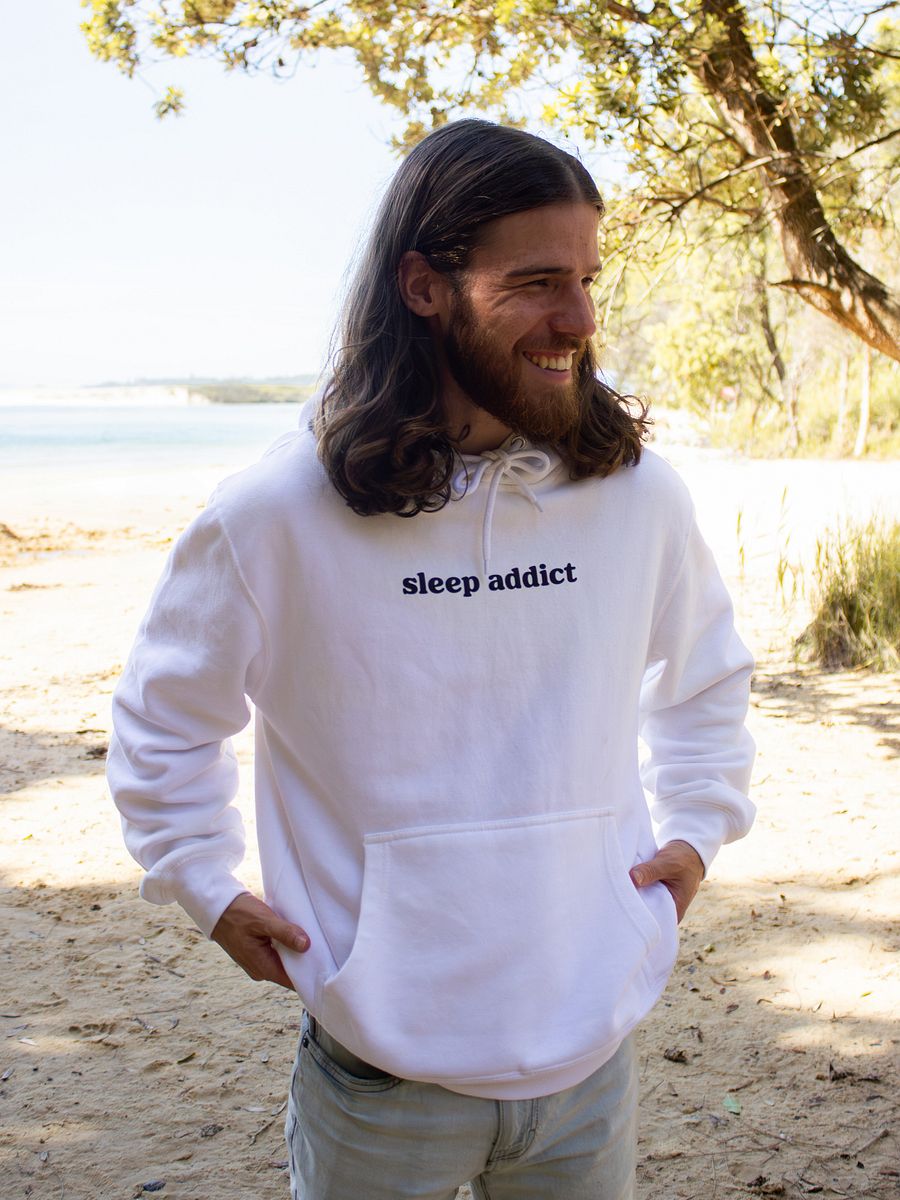 Sleep Addict Premium Hoodie White product image (3)