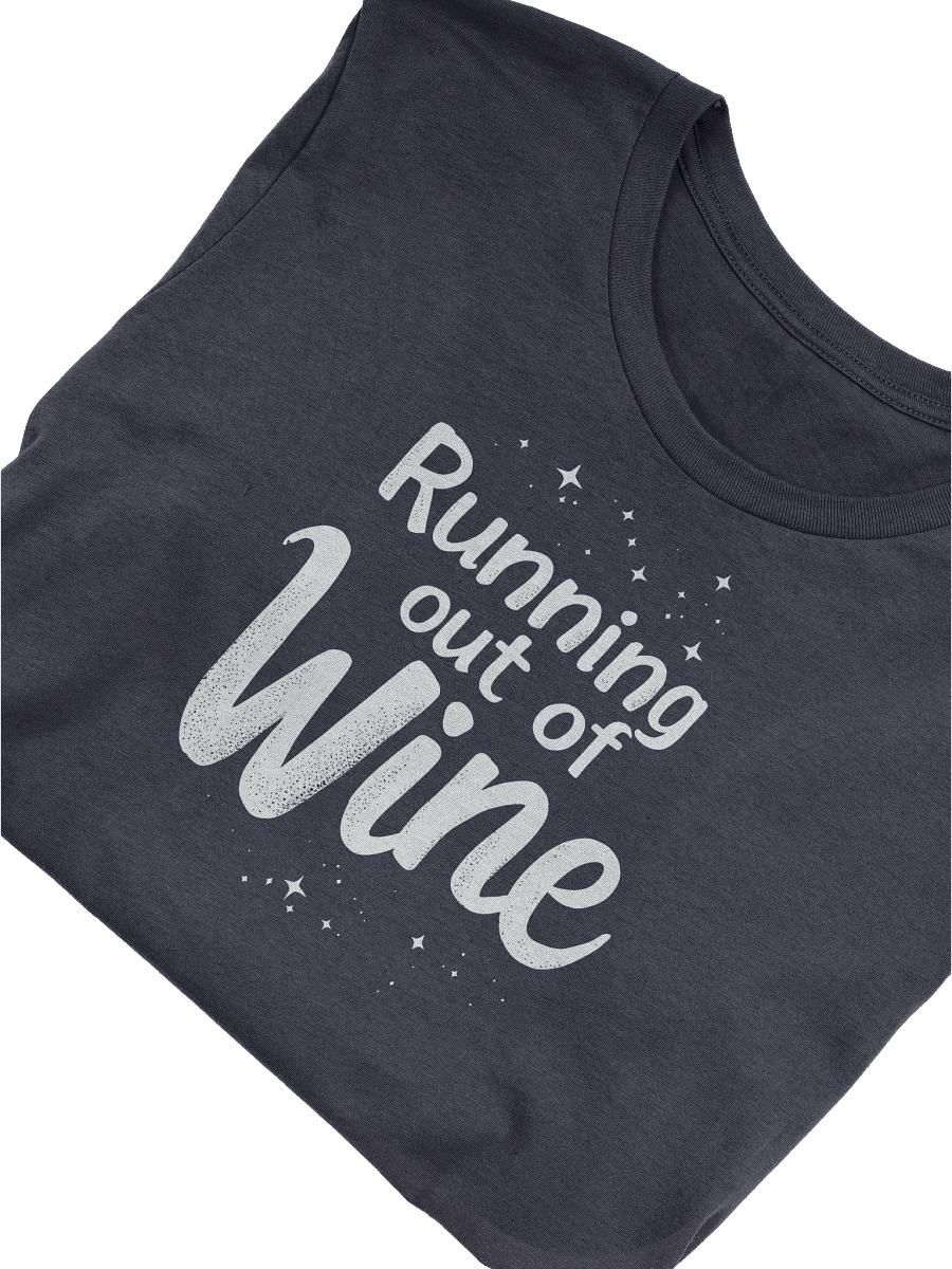 "Running Out of Wine" Starry Graphic T-Shirt product image (31)
