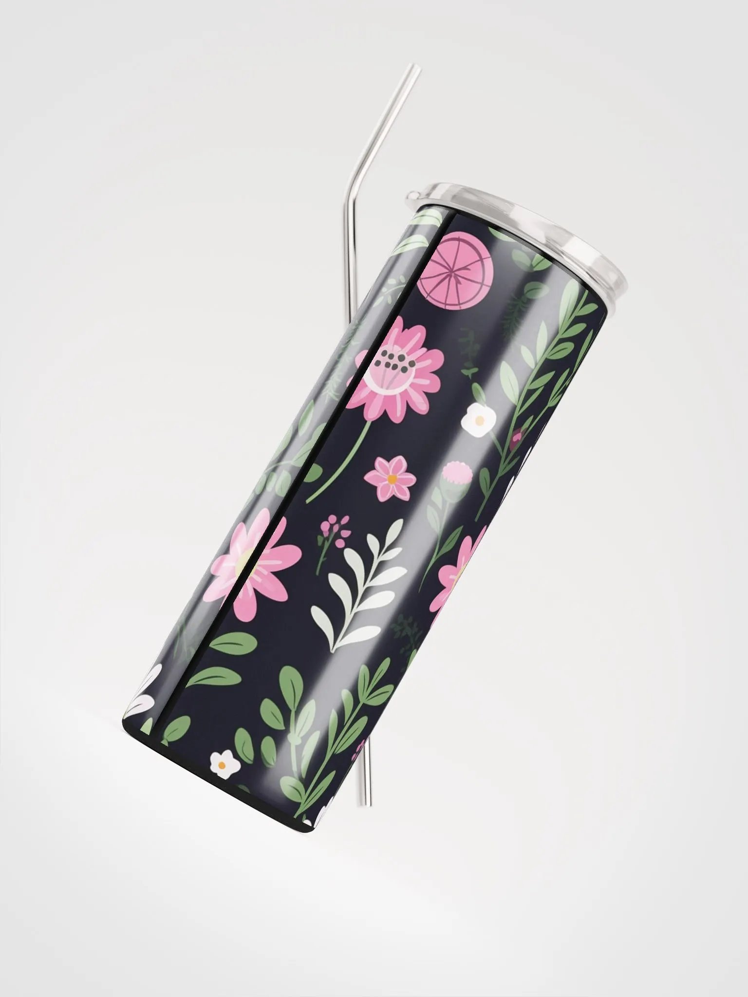 Insulated Night Pastel Colorful Floral Stainless Steel Tumbler | Stylish & Durable product image (4)