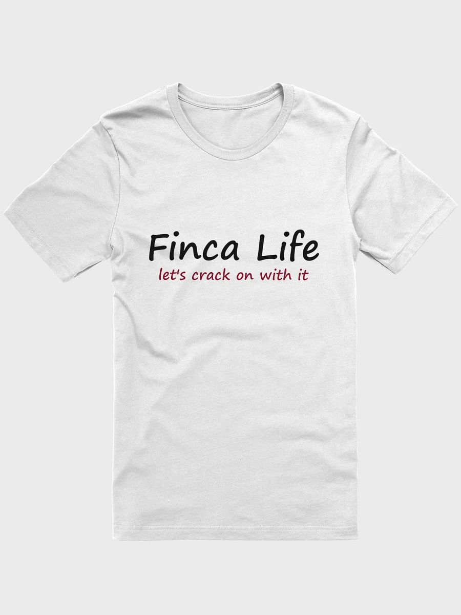 Crack on tee - white product image (1)
