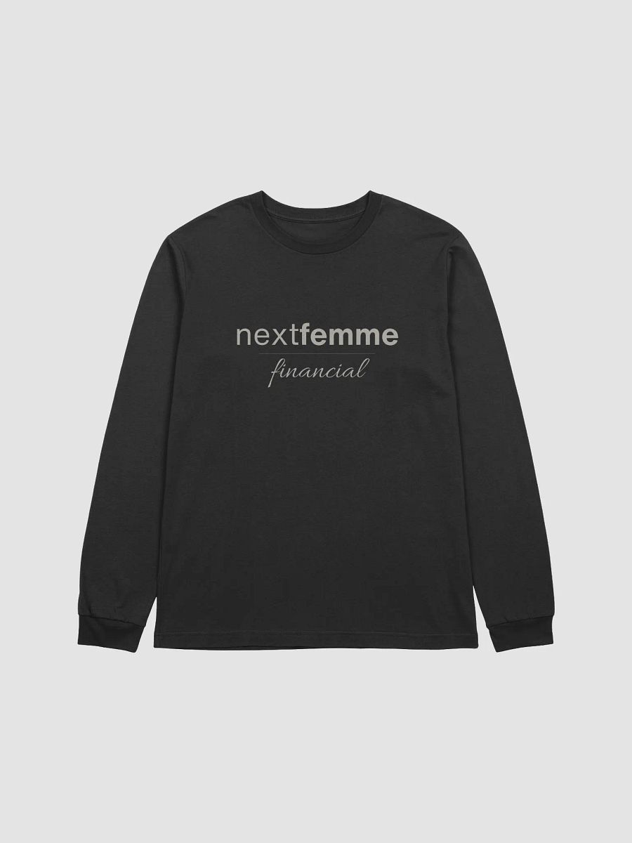 Whispering Threads Long Sleeve Unisex Tee with Light Beige Logotype product image (1)