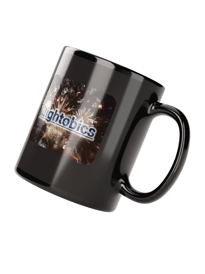 Lightobics Logo Inspirational Black Glossy Mug product image (2)