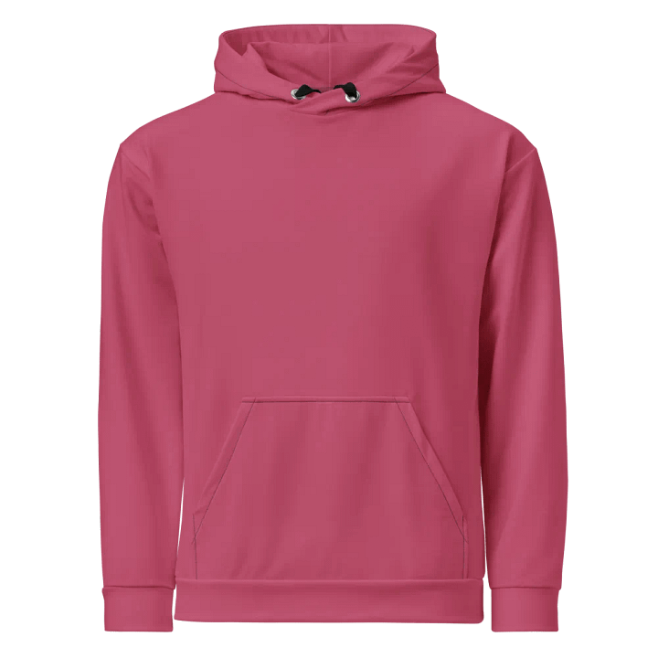 Plain Vibrant Red Soft Summer Unisex Recycled Polyester Heavyweight Premium Hoodie by Treasure Pie product image (1)
