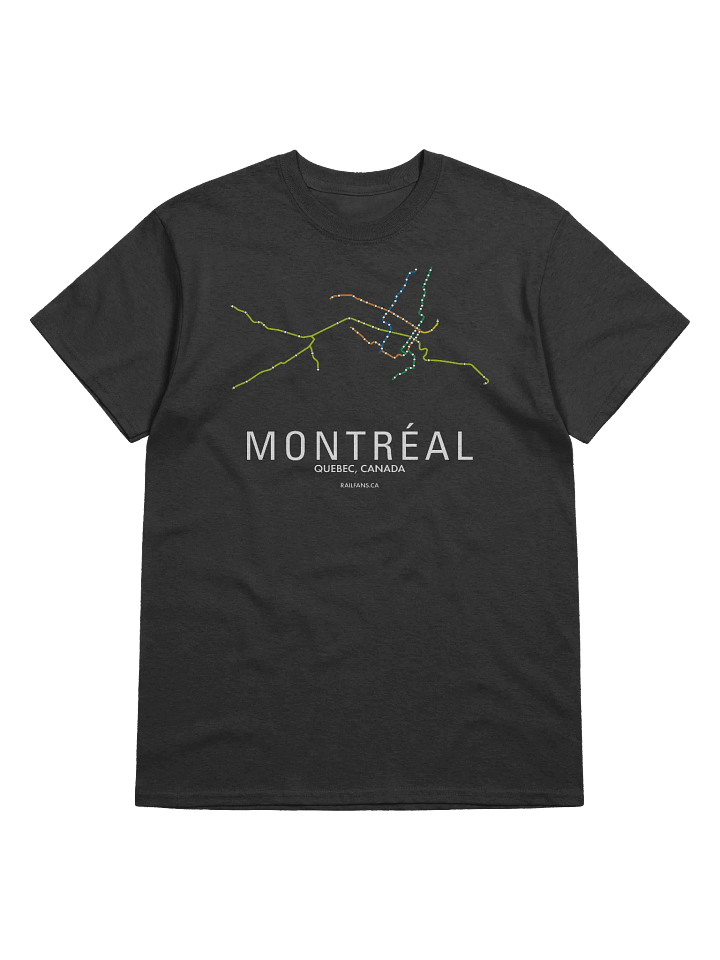 The Rail Fans Canada Map T-Shirt - Montreal product image (1)