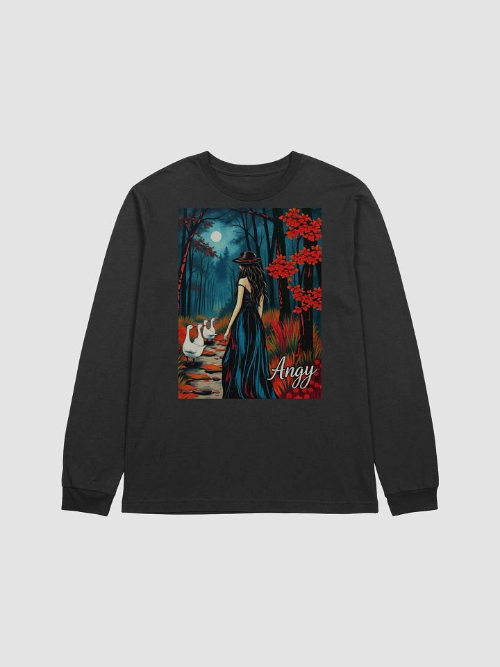 Moonlit Forest goose Walk Long Sleeve Tee product image (1)