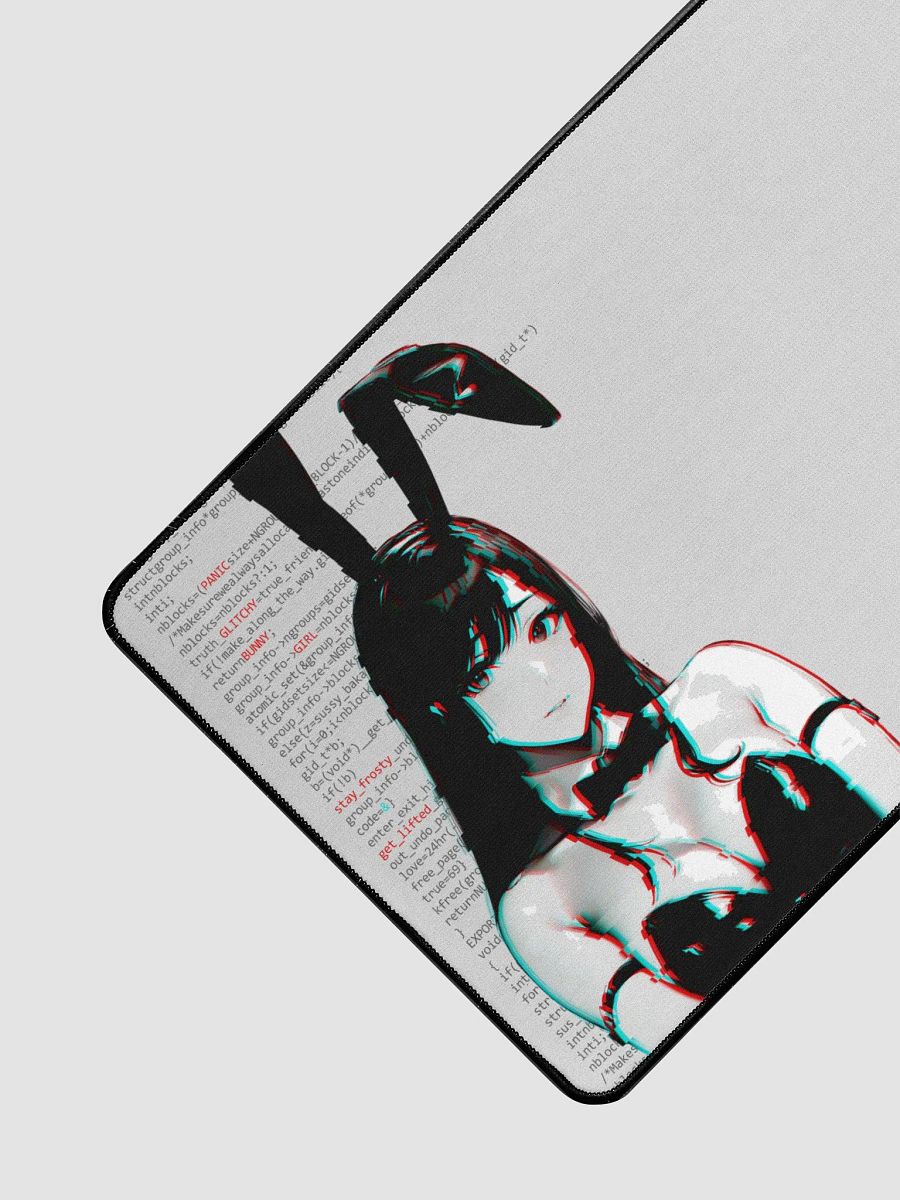 Panic Glitchy Bunnygirl Desk Mat product image (3)