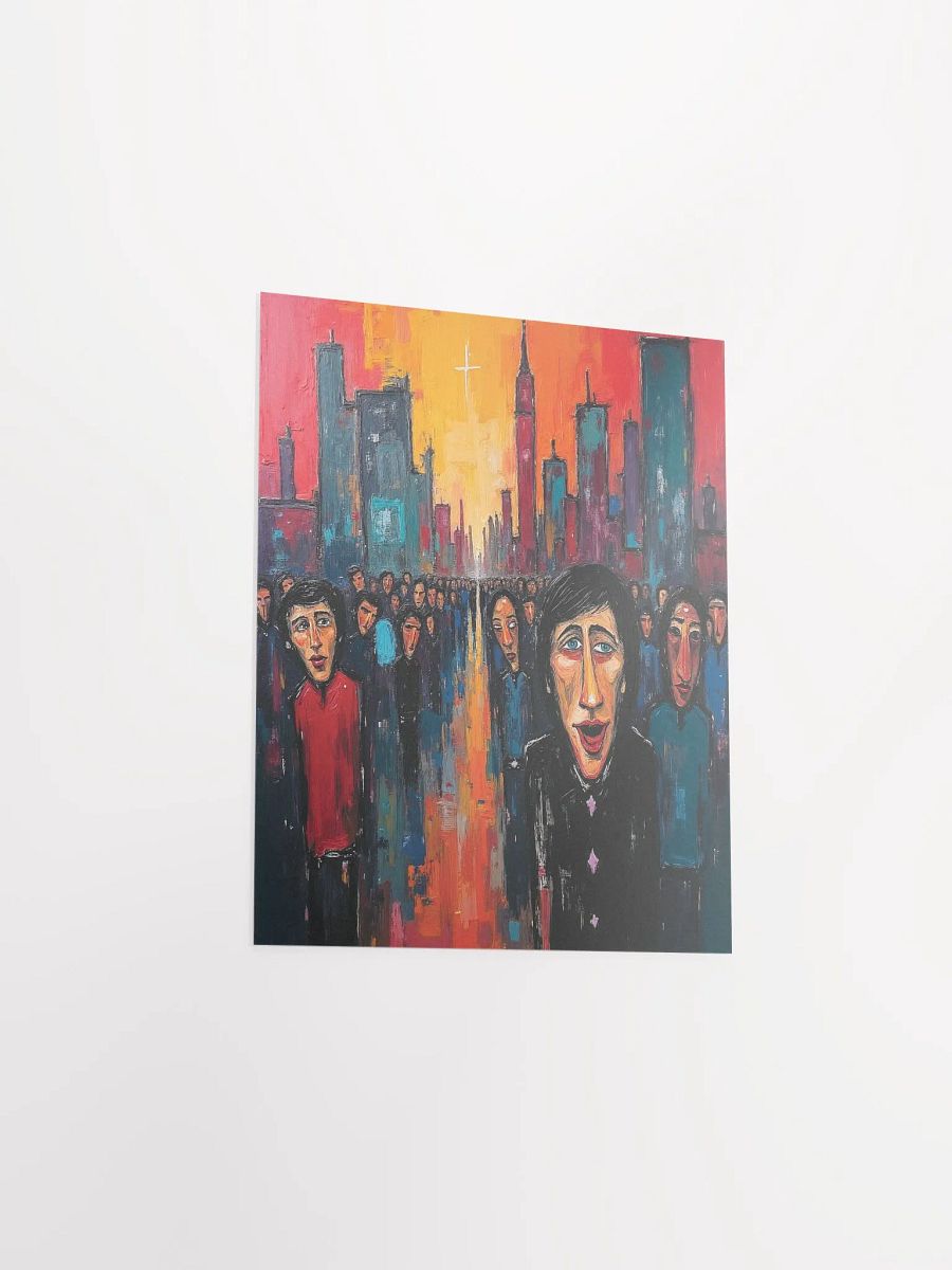 Vibrant Cityscape Crowd Poster product image (20)