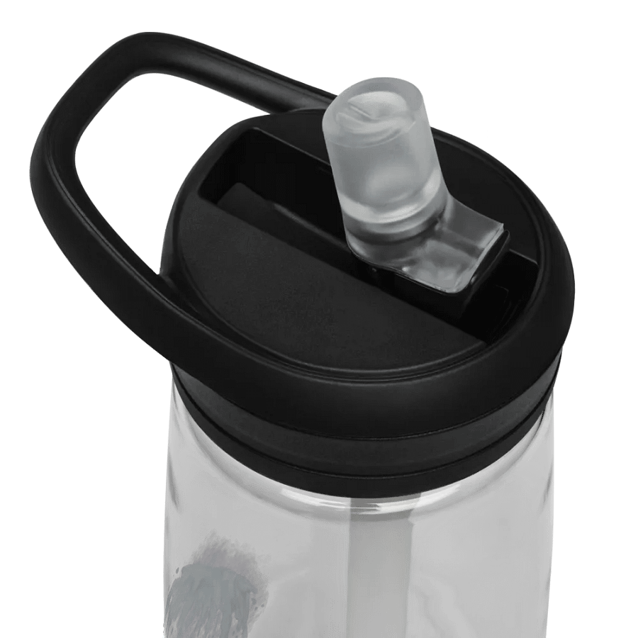 Camelback water bottle with beautiful swirly blue water splash and drops design featuring “ grateful’ product image (7)
