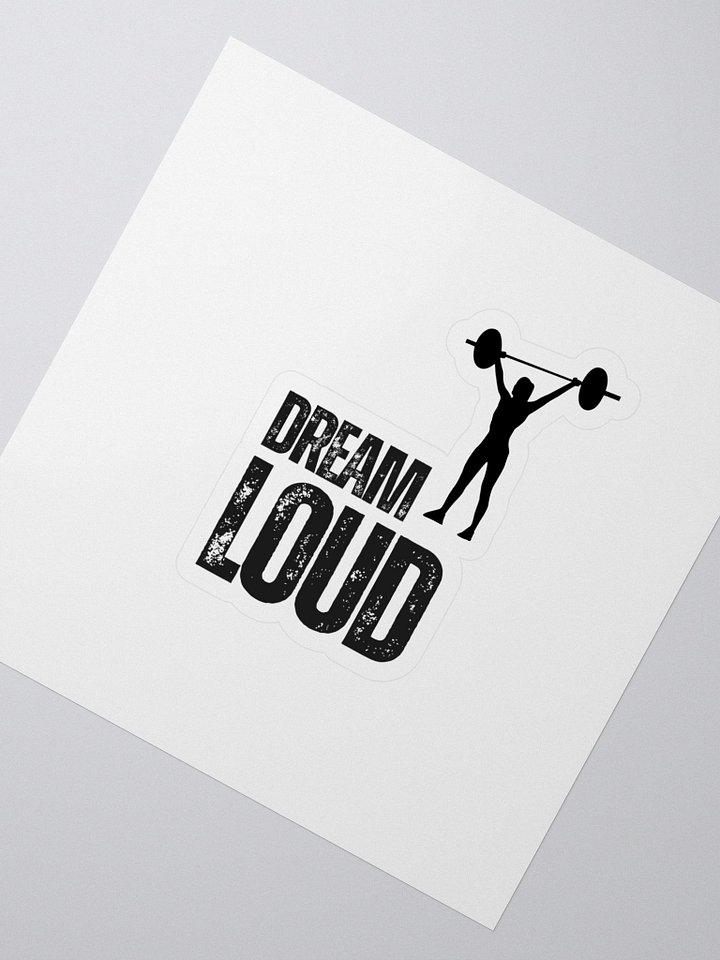 Dream Loud - Woman Lifting - Sticker product image (2)