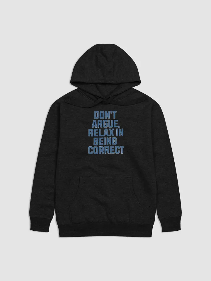 Don't Argue, Relax In Being Correct - Funny Inspirational Hoodie product image (1)