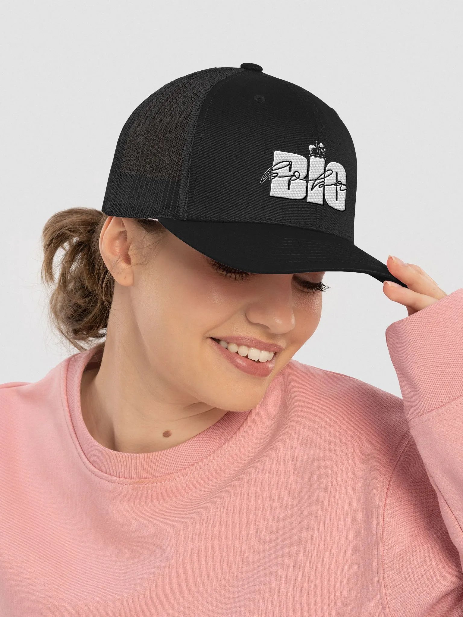 BIG Boba Retro Trucker Hat - Dark Colors product image (10)