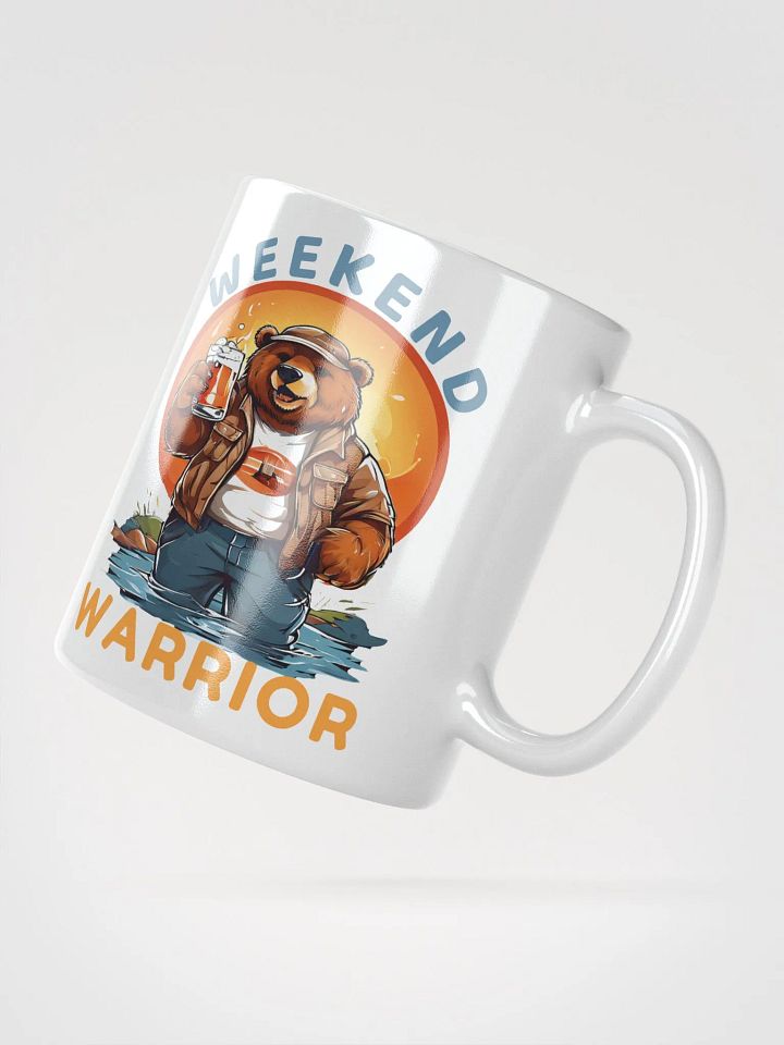 Weekend Warrior Funny Cool Stylish White Glossy Mug – Best Gift for Relaxation Lovers product image (2)