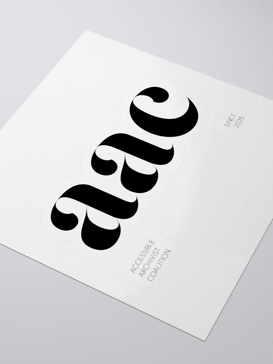 THE AAC STICKER - BLACK product image (8)