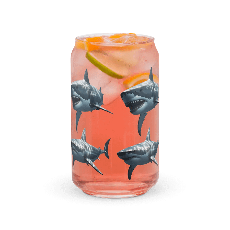 Shark Attack Can-Shaped Glass product image (37)