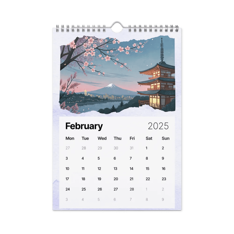 WORLD CAPITALS WATERCOLOR WALL CALENDAR 2025 product image (5)