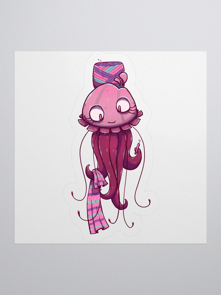 Crafty Crochet Jellyfish Sticker! product image (2)