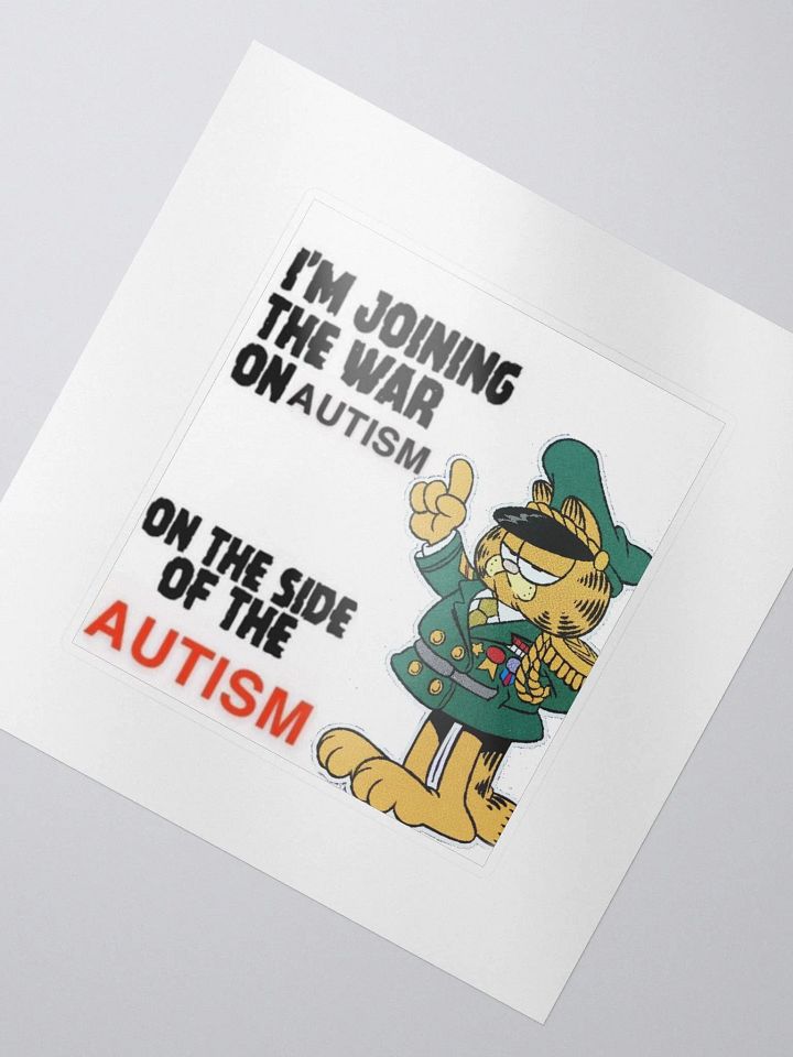 Autism Soldier Sticker product image (2)