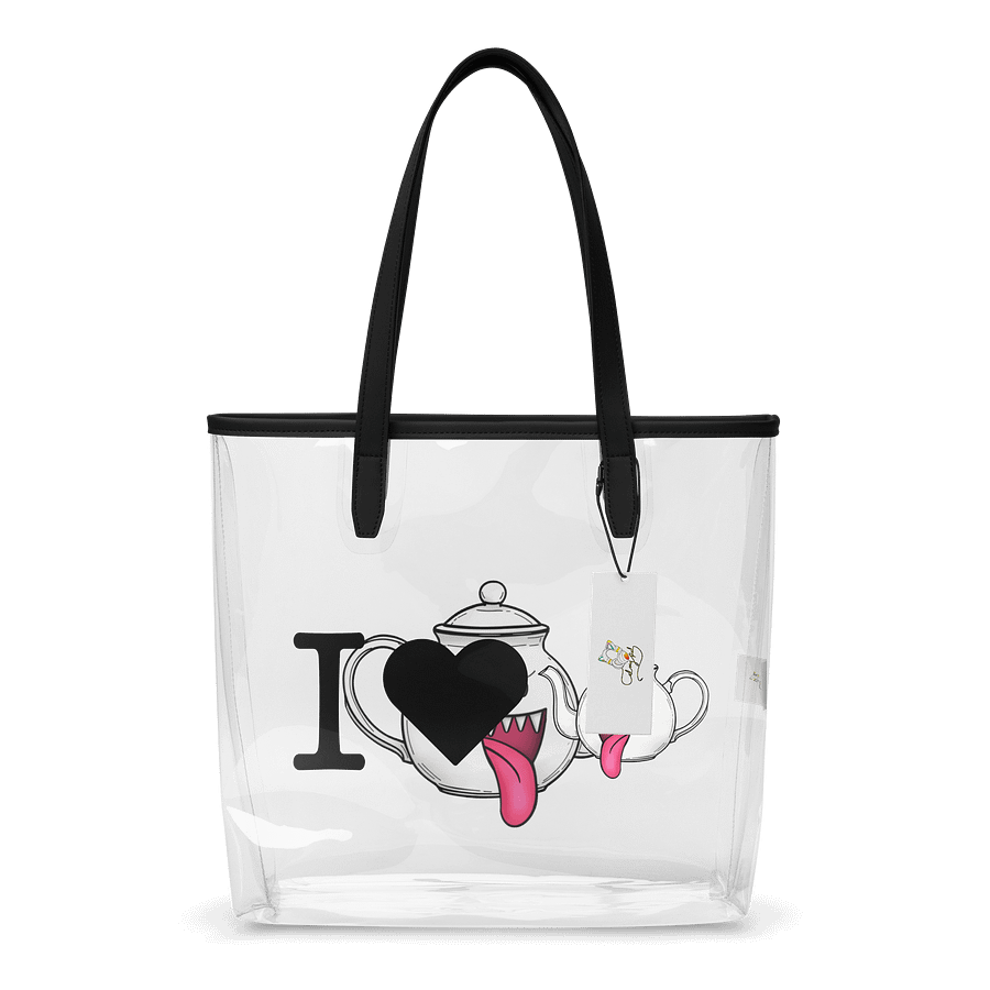 I Love Boo-Tea Clear Tote Bag product image (1)