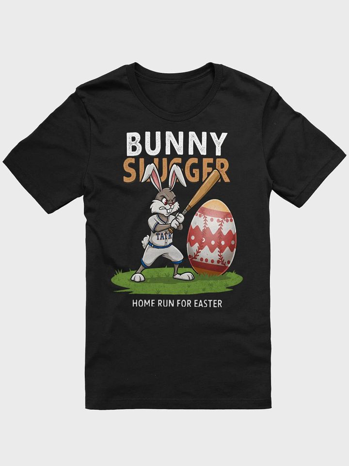 Bunny Slugger Baseball Easter T-Shirt – Funny Home Run Easter Bunny Design product image (6)