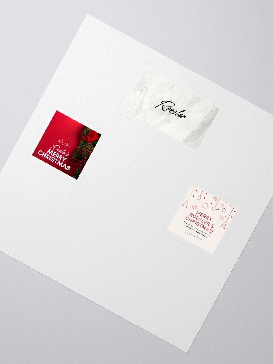 Roesler's Merry Christmas Kiss Cut Stickers product image (6)
