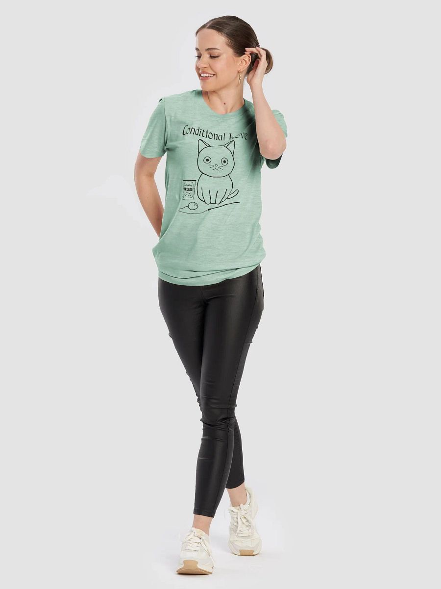 Conditional Love Unisex Tee, Black Print product image (4)