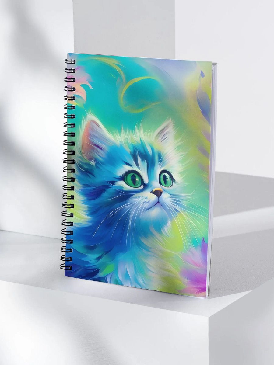Colorful Kitty Vibes Spiral Notebook product image (4)