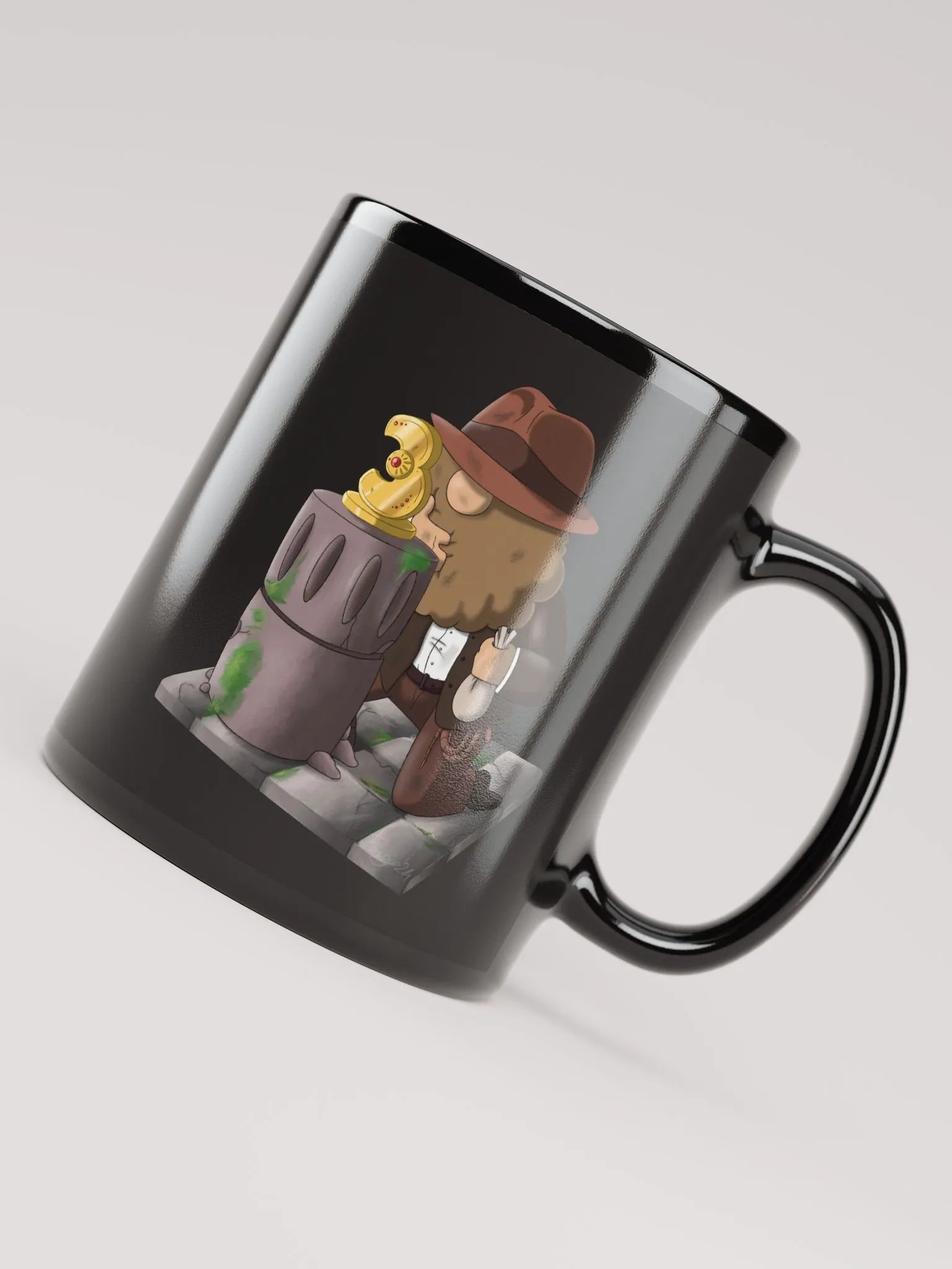 3 éves jubileumi mintával ellátott fekete bögre! product image (8)