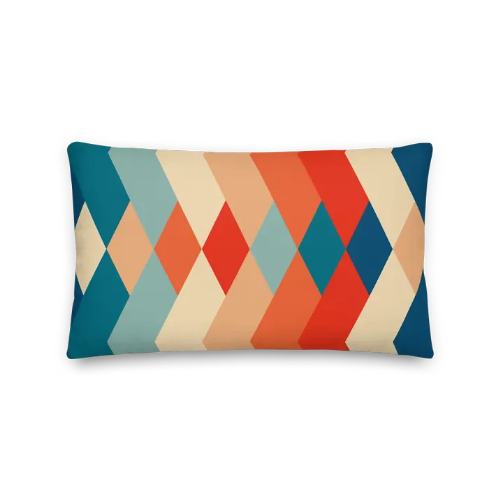 Retro Chevron Diamond Accent Pillow product image (1)