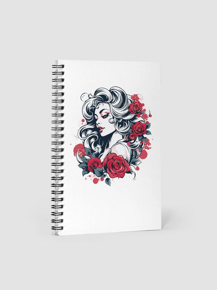 Roses & Ink Spiral Notebook product image (1)