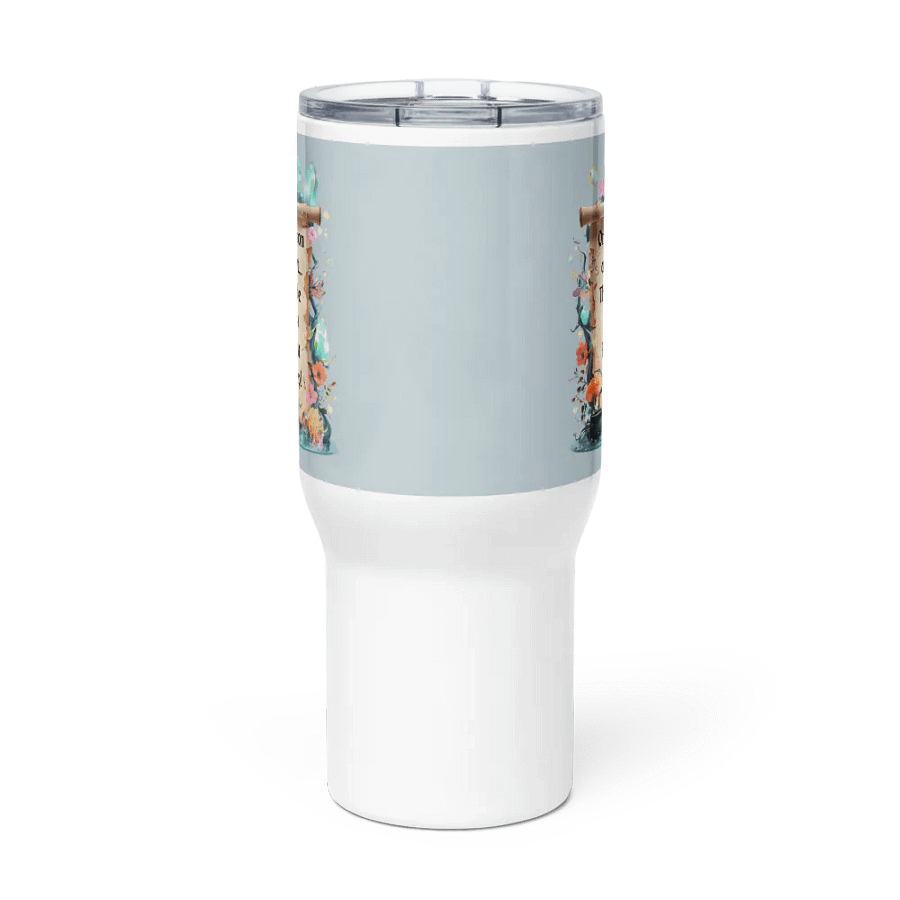 Funny Mom Tumbler With Handle – ‘Once Upon A Night… The Wee Beast Fought Sleep!’ Insulated Cup for Tired Moms product image (3)
