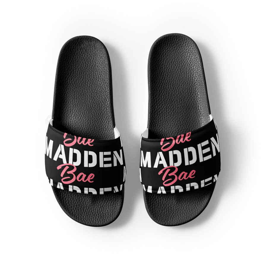 MaddenBae Mens Signature Slides Black product image (7)