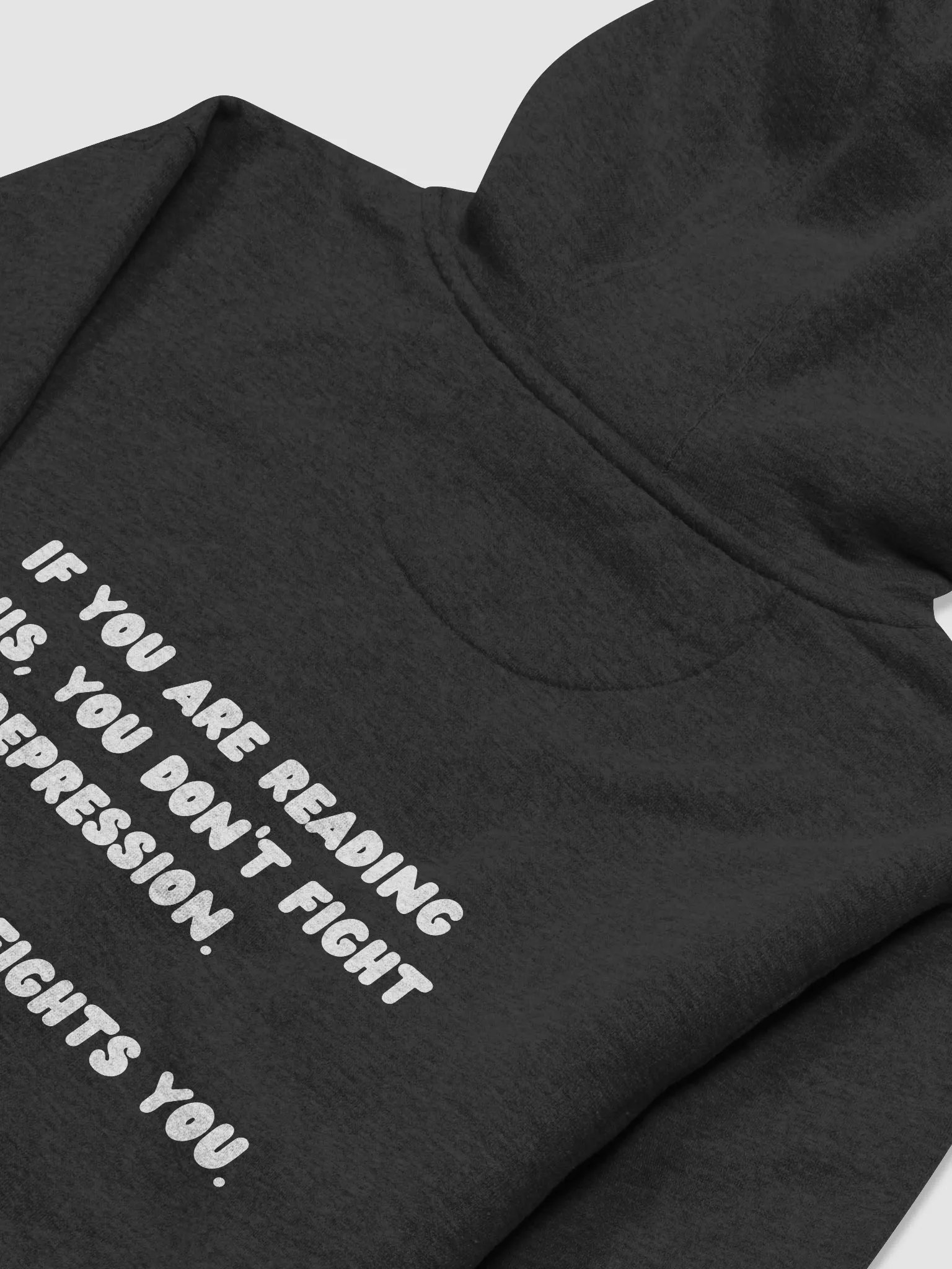 Fight Depression Hoodie (White Font) product image (27)